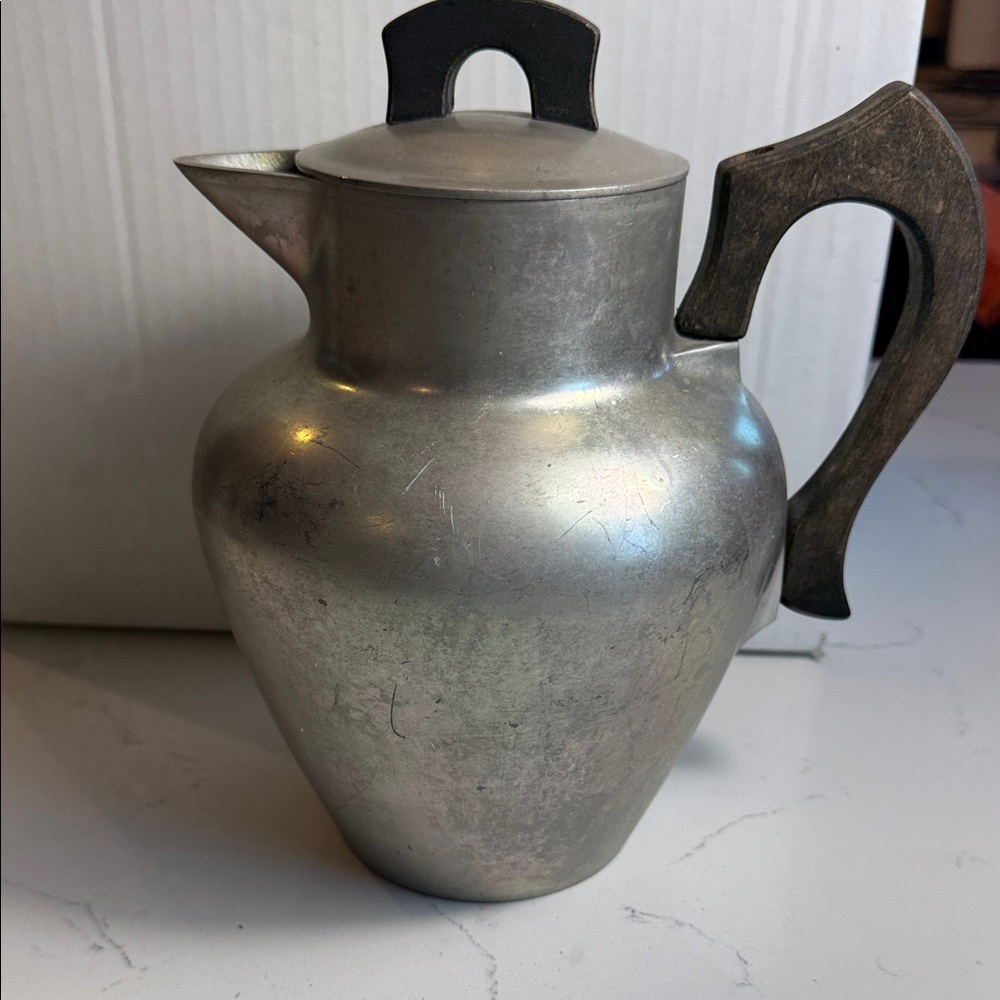 Vintage Stylish Silver and Black Pitcher - Picture 9 of 14